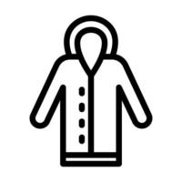 conception d'icône de manteau long vecteur