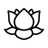 conception d'icône de lotus vecteur
