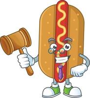 dessin animé personnage de Hot-dog vecteur