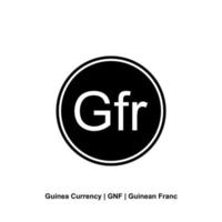 république de Guinée devise symbole, guinéen franc icône, gnf signe. vecteur illustration