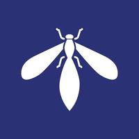 animal insecte termite avec ailes moderne forme logo conception vecteur