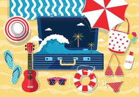 Accessoires de plage Knolling Vol. 2 vecteur