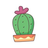 cactus dessin animé doodle illustration vectorielle de concept dessiné à la main vecteur