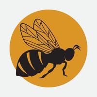 icône de conception d'illustrations de logo d'abeille vecteur