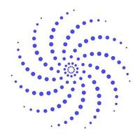 bleu à pois mouvement cercle logo vecteur
