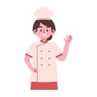 femme chef personnage vecteur