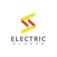 électrique logo énergie icône vecteur