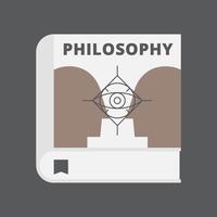 Vecteur de couverture de livre de philosophie
