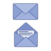 mignonne enveloppe courrier dessin animé icône vecteur. livraison de correspondance ou Bureau les documents concept vecteur illustration.