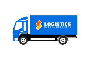 un camion camionnage entreprise transport logo modèle vecteur