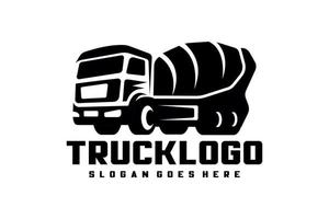 béton mixer un camion logo vecteur