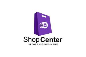 pente en ligne magasin logo conception vecteur