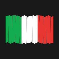 vecteur de brosse drapeau italie