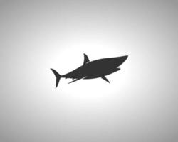 silhouette animale de requin vecteur