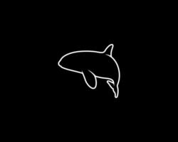 orque contour vecteur silhouette