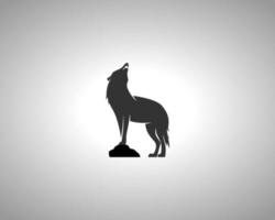 Loup vecteur silhouette