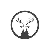 cerf tête Facile logo vecteur illustration