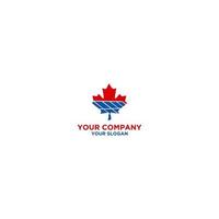 Canada solaire panneau logo conception vecteur