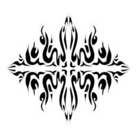 illustration de une tribal tatouage avec une esthétique forme. parfait pour autocollants, vêtements autocollants, Chapeaux, chaussures, affiches, bannières, livre couvertures, Icônes vecteur