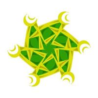 vert lanterne Ramadan thème illustration vecteur