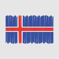 vecteur de brosse drapeau islande