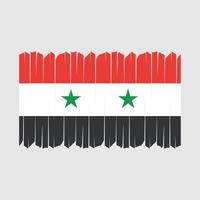 vecteur de brosse drapeau syrie