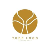 logo d'arbre abstrait pour la forêt et la nature du parc.avec une combinaison d'éléments de ligne .vector pour les conceptions commerciales, l'agriculture, les concepts écologiques, la verdure et la beauté naturelle. vecteur