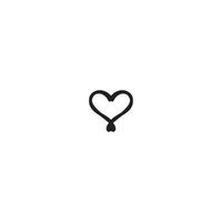 icône de coeur. comme bouton. symbole de fond affiche saint valentin style simple. élément de conception de logo de marque de coeur. impression de t-shirt coeur. vecteur pour autocollant.