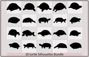 tortue vecteur silhouettes, mer tortue icône, silhouettes tortue-vecteur,silhouette de une mer tortue