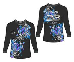 Jersey des sports abstrait texture T-shirt conception, pour courses football jeu motocross vélo. vecteur