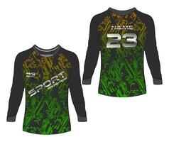 Jersey des sports abstrait texture T-shirt conception, pour courses football jeu motocross vélo. vecteur