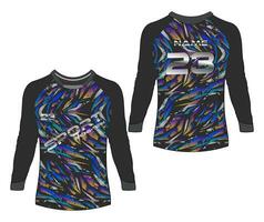 Jersey des sports abstrait texture T-shirt conception, pour courses football jeu motocross vélo. vecteur