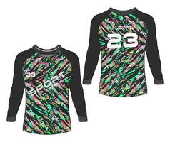 Jersey des sports abstrait texture T-shirt conception, pour courses football jeu motocross vélo. vecteur