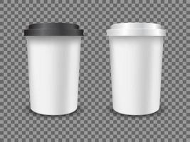 tasse en plastique de café vecteur