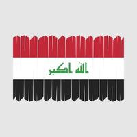 vecteur de brosse drapeau irak