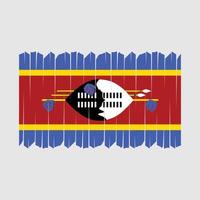 vecteur de brosse drapeau swaziland