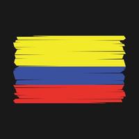 Colombie drapeau vecteur illustration