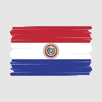 paraguay drapeau vecteur illustration