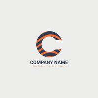 c lettre logo avec une luxueux forme comme cassé truagle et masculin Couleur fait du cette conception unique , moderne , Facile , élégant. vecteur