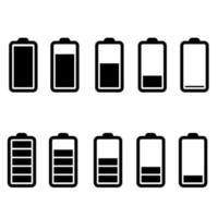 vecteur d'icône de charge de batterie. symbole d'illustration de la batterie de l'indicateur. logo de l'accumulateur.