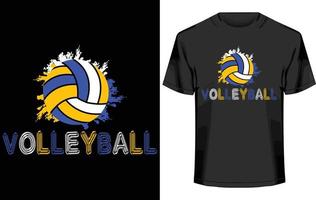 volley-ball T-shirt conception vecteur