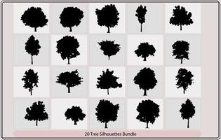 arbre silhouettes, silhouettes de pin arbres, vecteur des arbres, magnifique vecteur arbre silhouette contour vecteur icône,
