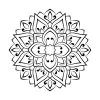 gratuit magnifique floral mandala vecteur