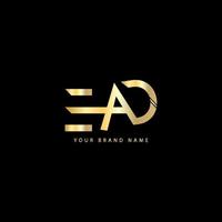 ead luxe texte logo conception vecteur