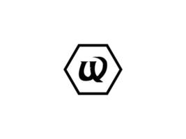 la toile lettre w logo avec ombre vecteur