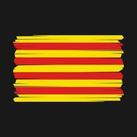 Catalogne drapeau vecteur illustration