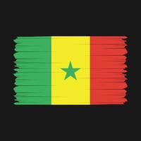 Sénégal drapeau vecteur illustration