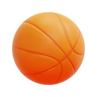 3d Balle icône vecteur. isolé sur blanc Contexte. 3d basketball et équipement concept. dessin animé minimal style. 3d basketball icône vecteur rendre illustration.