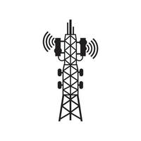 transmettre tour, satellite signal icône symbole, vecteur illustration conception modèle