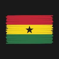 illustration vectorielle du drapeau du ghana vecteur